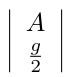 The table with two variables from different equations separated by a newline